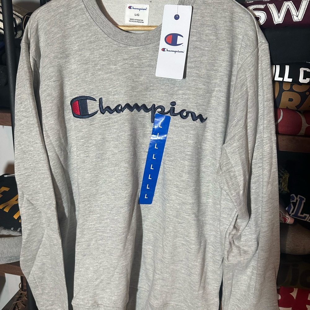 Champion Heather Gray Crewneck Sweatshirt
